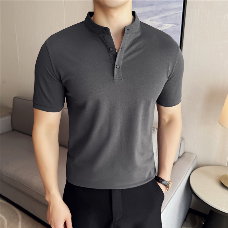Summer Light Clothing - Men Short Sleeved Polo Shirt Summer