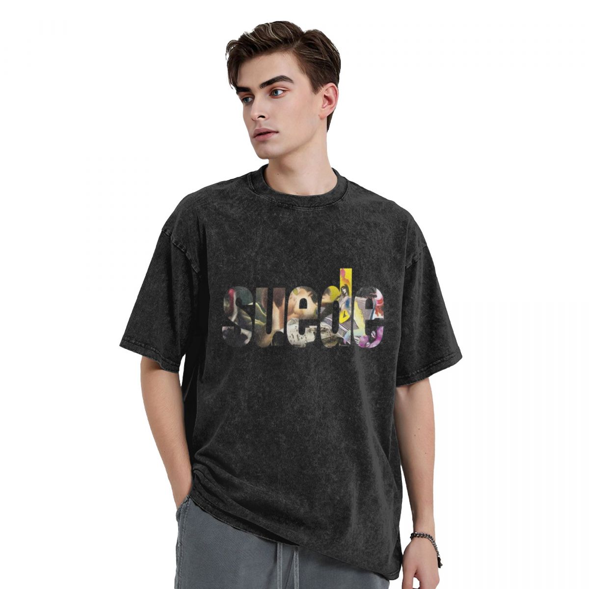Summer Clothing London - The London Suede Band T-Shirt quick-drying