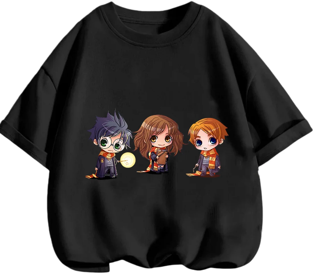 Summer Loving Kids Clothing - Minimalist Casual Harry Potter Tee Summer