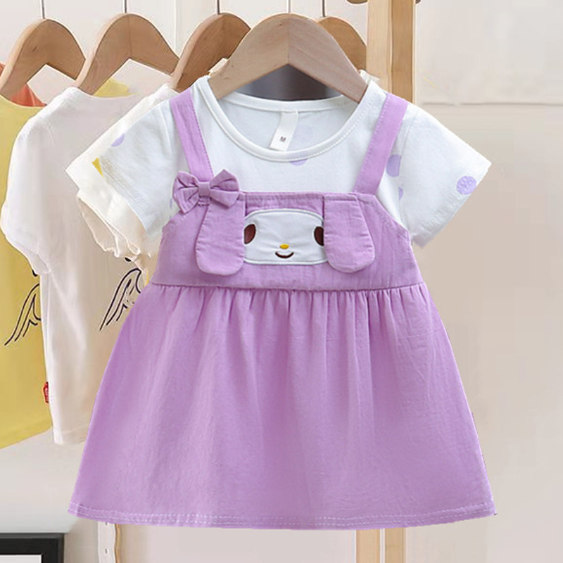 Summer Loving Kids Clothing - New Baby Girl Dress Cartoon Dog