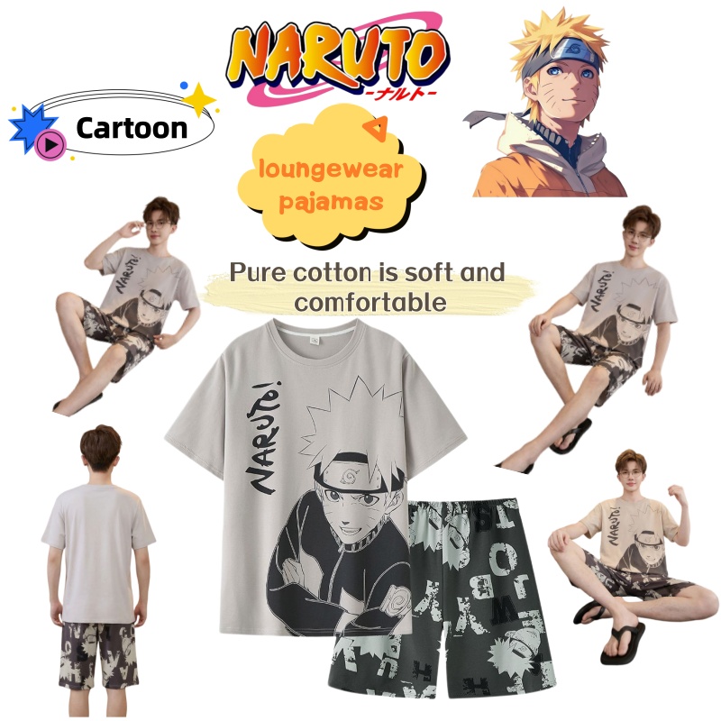 Summer Clothing Recommendations - Naruto anime series summer cotton men's