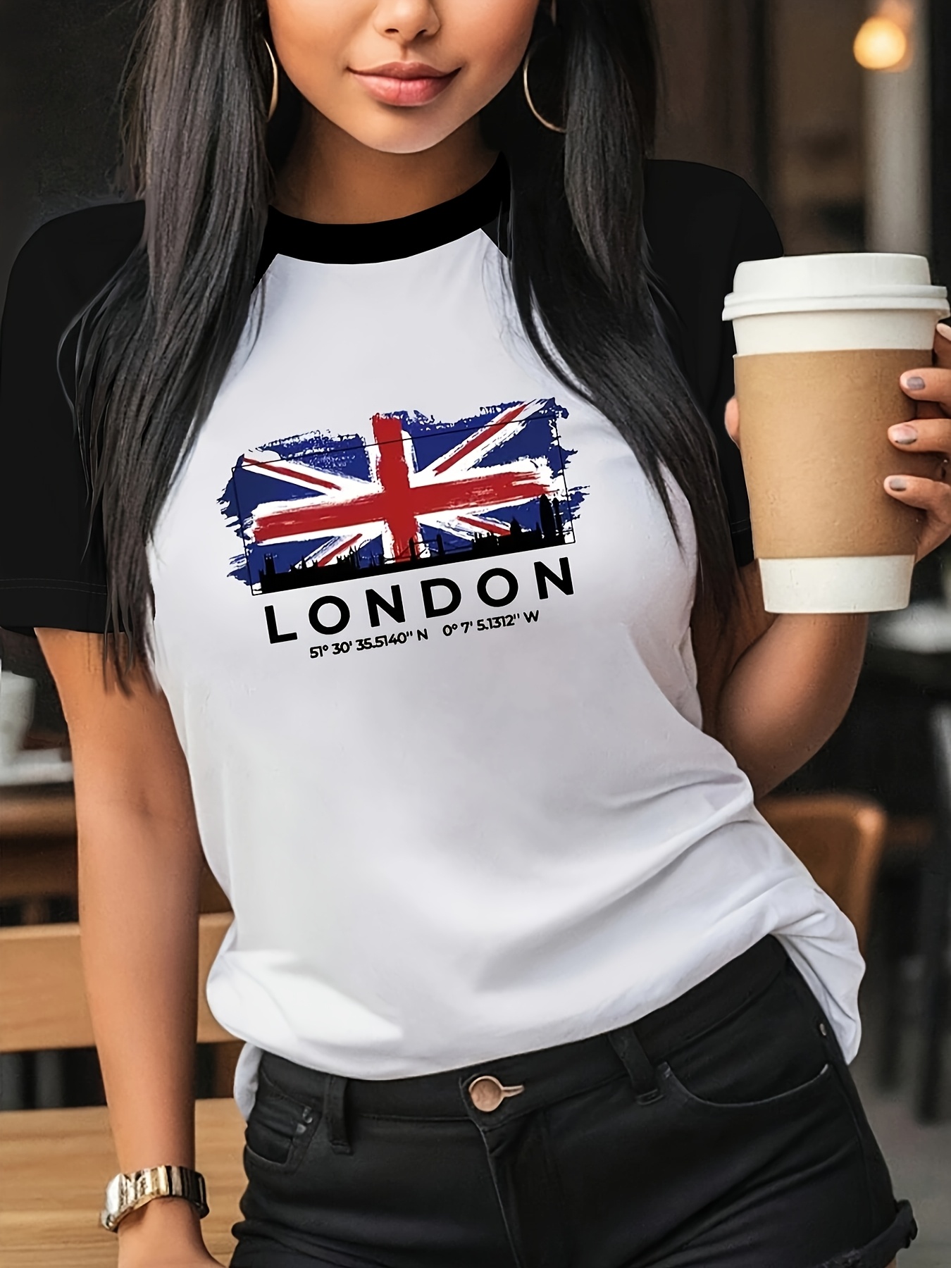 Summer Clothing London - LONDON Graphic Print T-shirt Short Sleeve