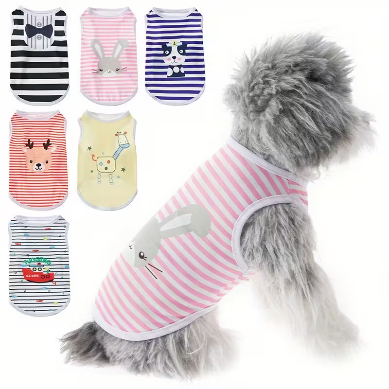 Summer Clothing In French - Cute Summer Pet Dog Cooling Vest