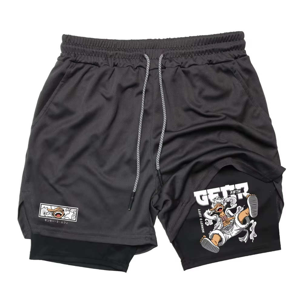 Summer Clothing Layering - Japanese Anime Print Shorts Man Women