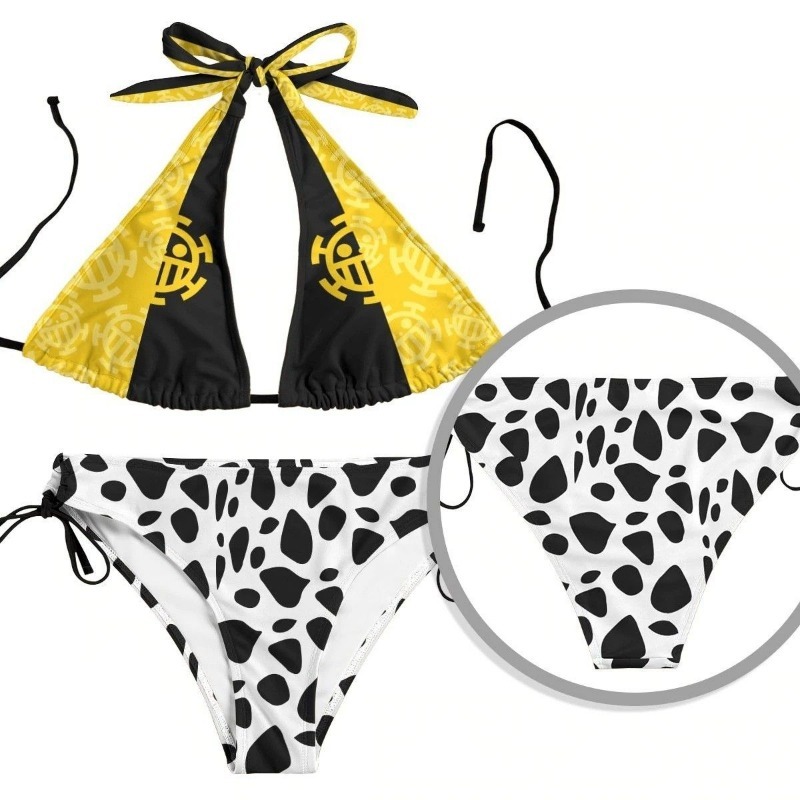 Japan Summer Festival Clothing - anime One Piece Luffy swimsuit character