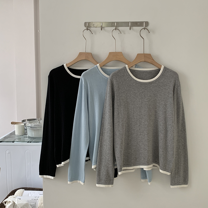 Summer Clothing For Women - 100% Cotton Women O-neck Color Blocking