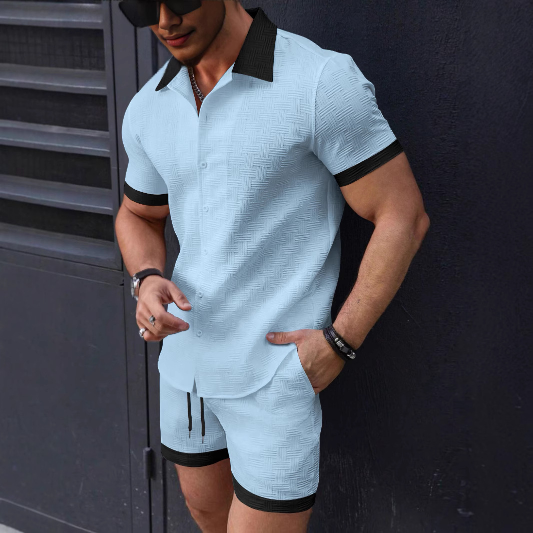Summer Clothing Sets Men - Matching Sets Trend Men Suit Linen