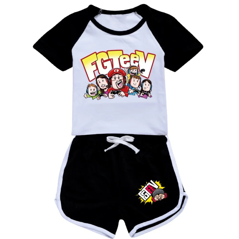 Summer Kids Clothing - AIAI 2025Fgteeve Kids Clothes Boys Girls