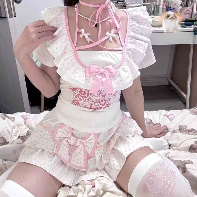 Summer Clothing Juniors - Y2k women clothing Subculture Printed Kawaii