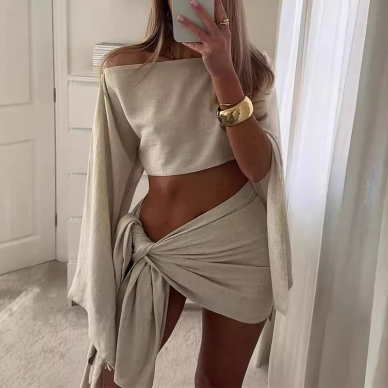 Summer Clothing Juniors - Women Two Pieces Sets Summer Crop