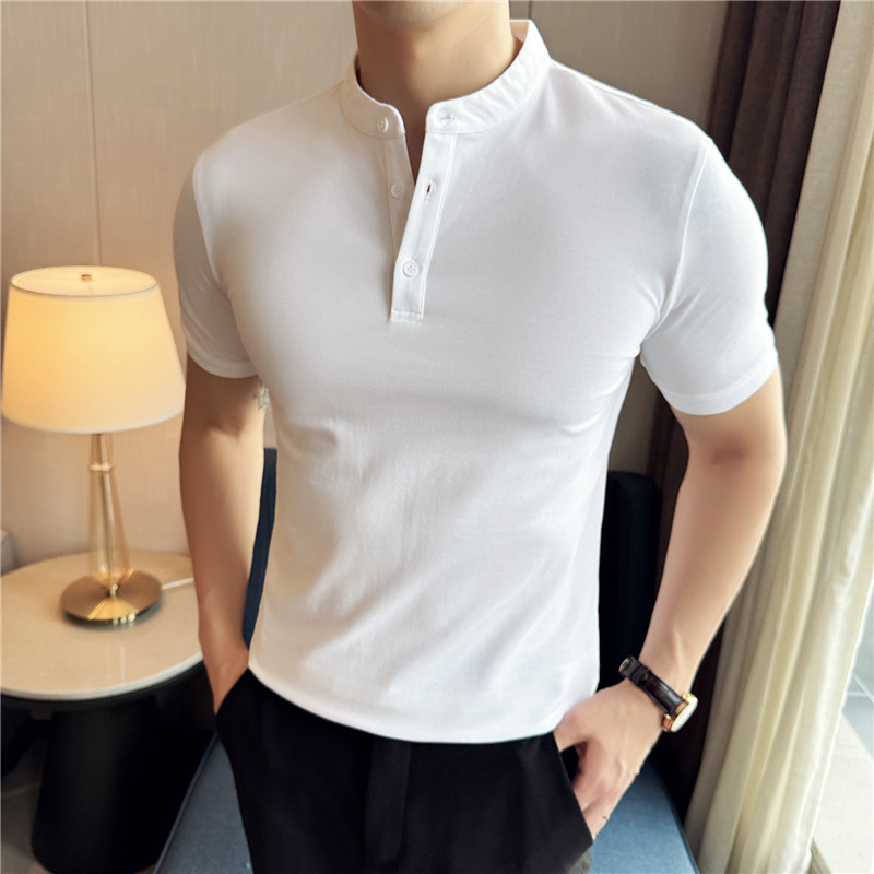 Men Short Sleeved Polo Shirt S - Summer Light Clothing 评论和价格