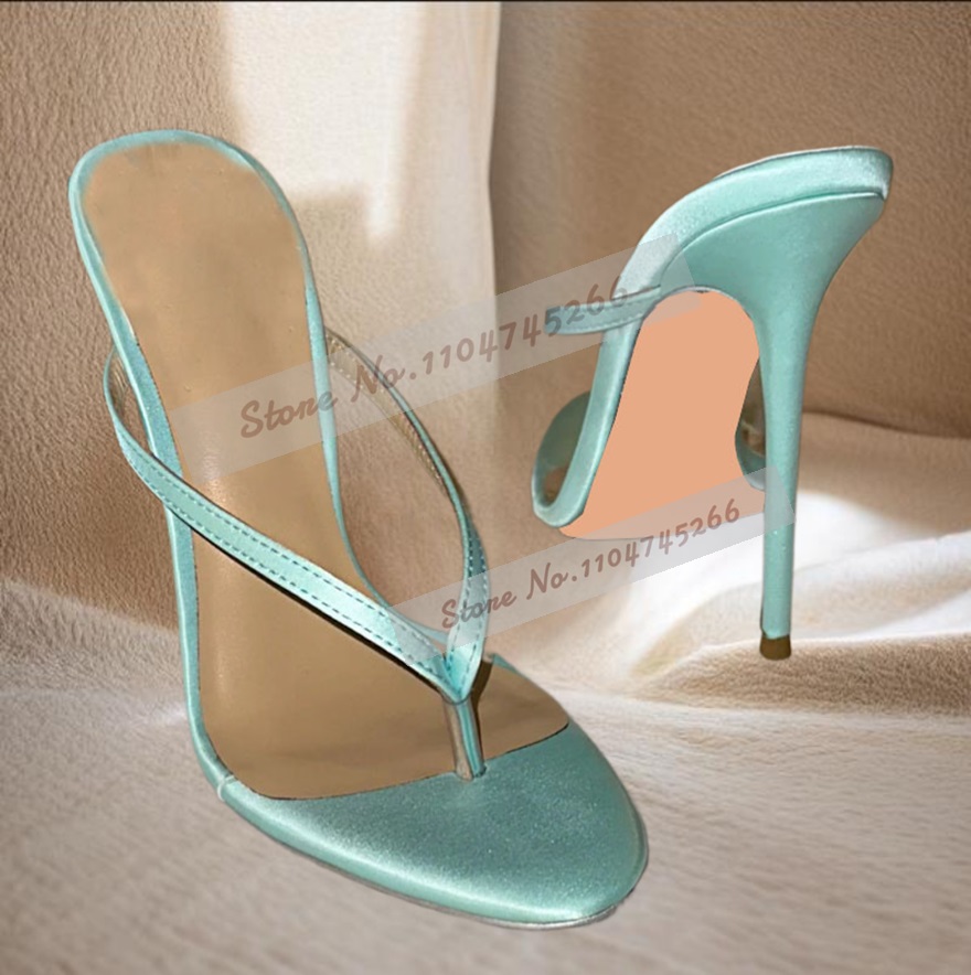 Light Green Satin Clip Toe Hig - Summer Light Clothing 评论和价格