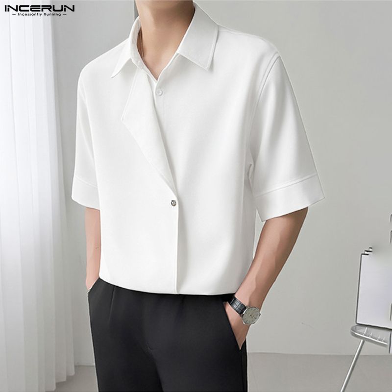 2026 Men Shirt Solid Color Lap - Summer Clothing Colors 2026 评论和价格