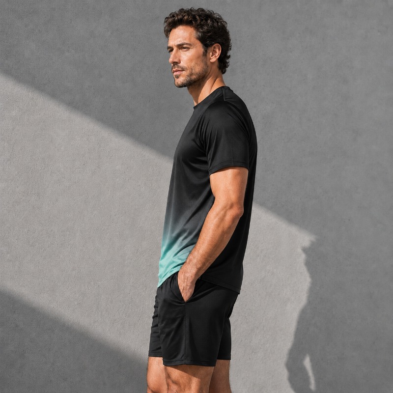 Men Quick Dry Sportswear Set 2 - Summer Clothing Sets Men 评论和价格