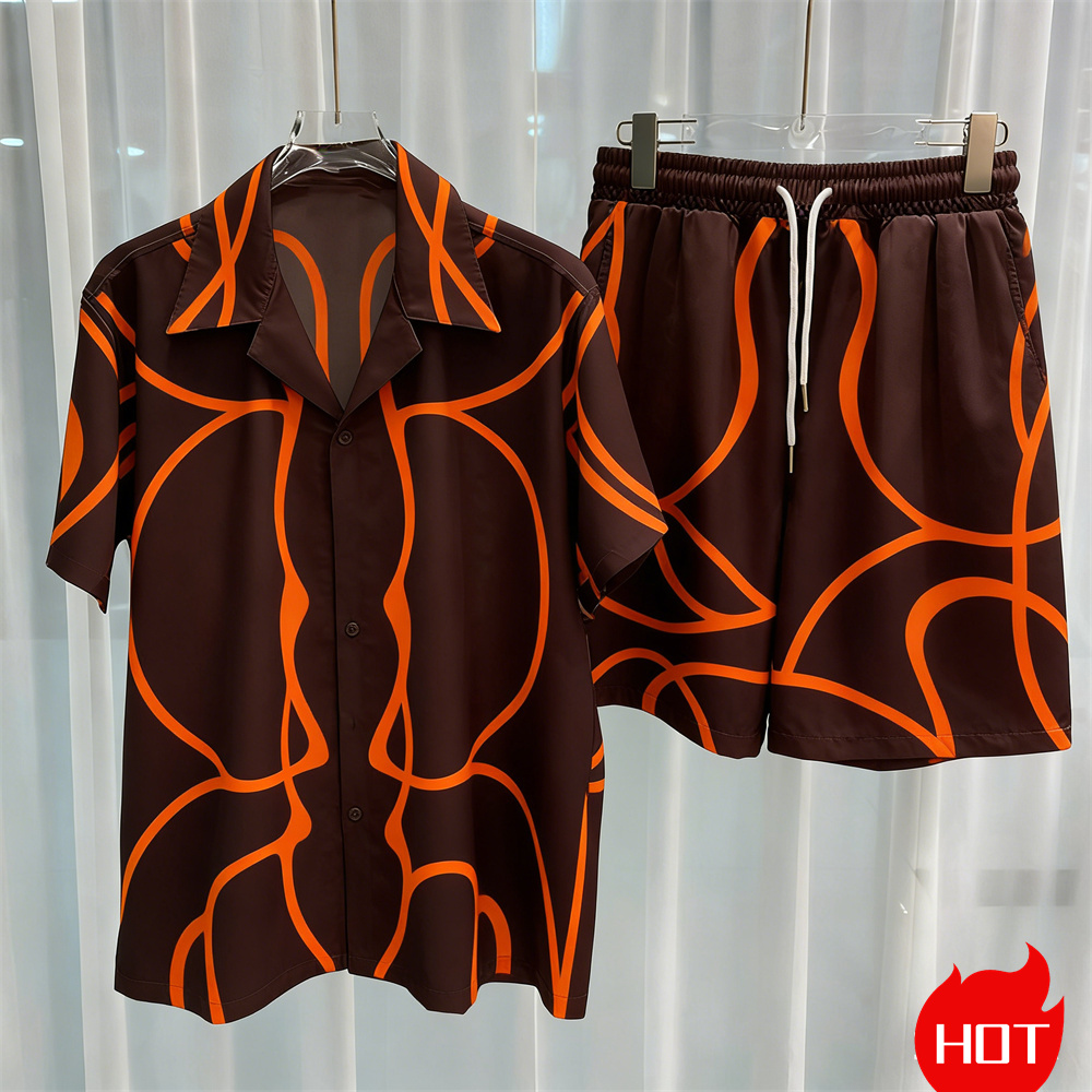 Digital printed men's set fash - Summer Clothing Sets Men 评论和价格