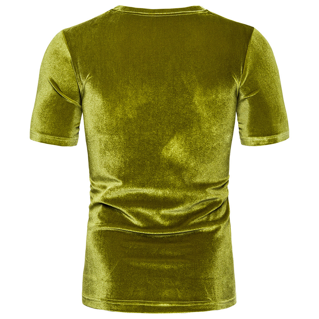 High Street Men Velvet T Shirt - Summer Clothing Colors 2026 评论和价格
