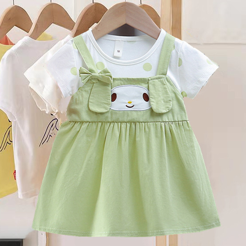 New Baby Girl Dress Cartoon Do - Summer Loving Kids Clothing 评论和价格