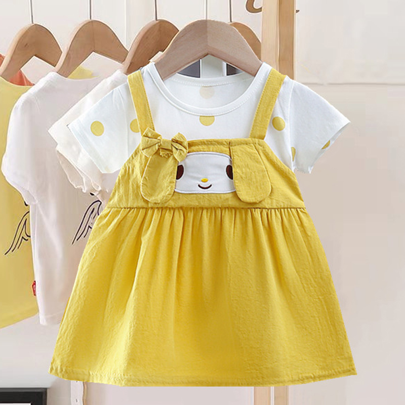 New Baby Girl Dress Cartoon Do - Summer Loving Kids Clothing 评论和价格