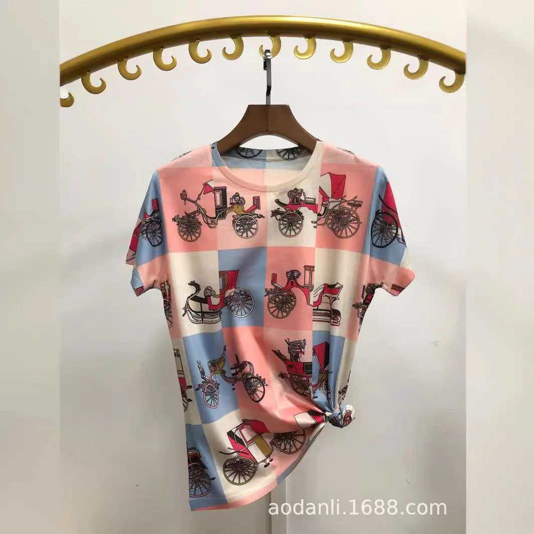 2025 Plaid T Shirts for Women  - Summer De Clothing 评论和价格