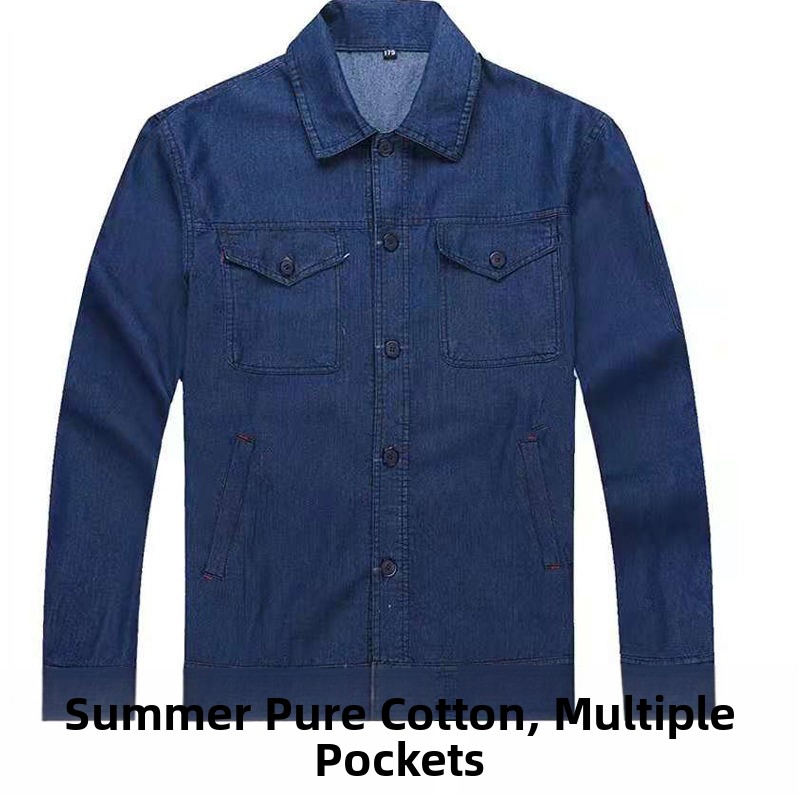 Lightweight Summer Denim Workw - Summer Clothing Sets Men 评论和价格