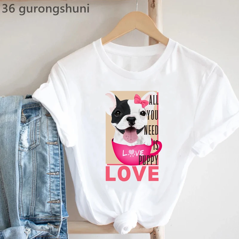 Frenchies In Love Animal Print - Summer Clothing In French 评论和价格