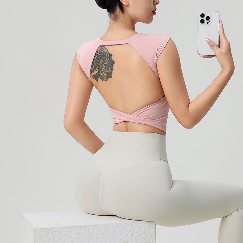 Women's Backless Fitness Cloth - Summer Clothing Model 评论和价格