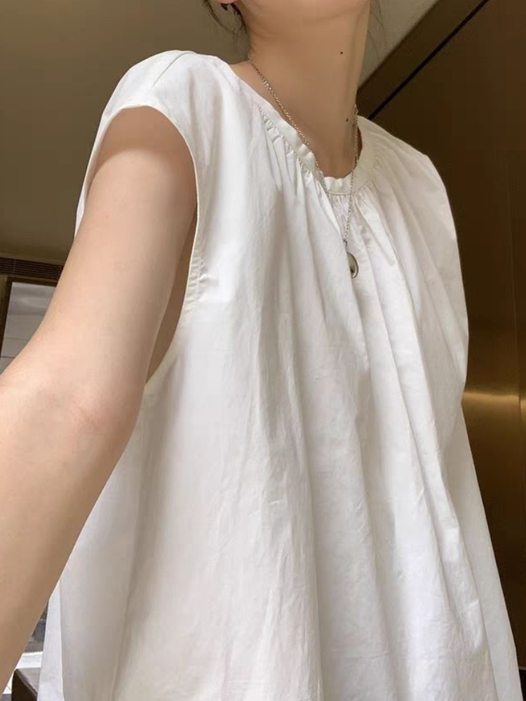 Sleeveless Blouses Women Vinta - Summer Clothing In French 评论和价格