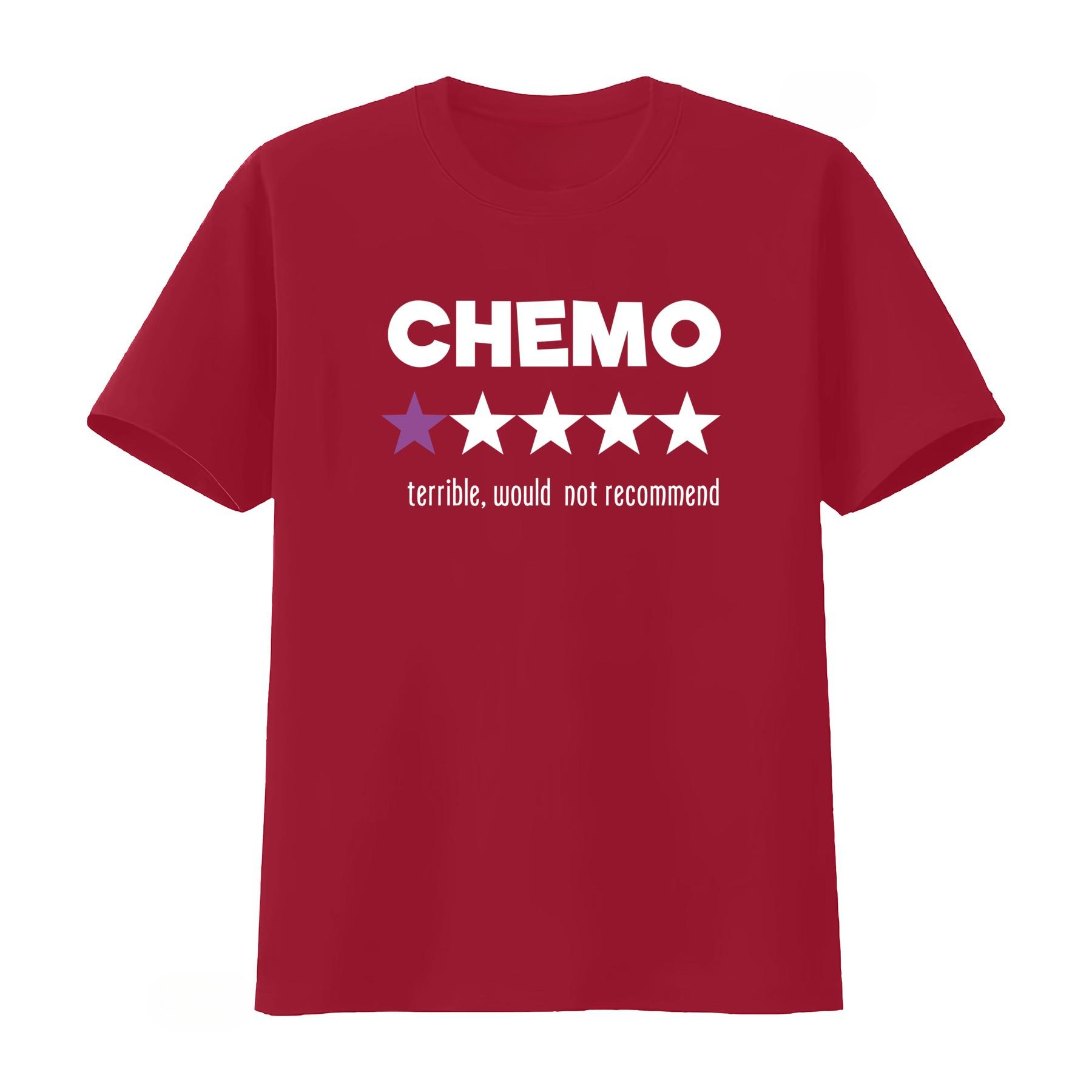 Funny Chemo T-Shirt with Star  - Summer Clothing Recommendations 评论和价格