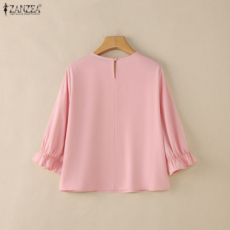 ZANZEA Woman Minimalist 3/4 Pu - Summer De Clothing 评论和价格