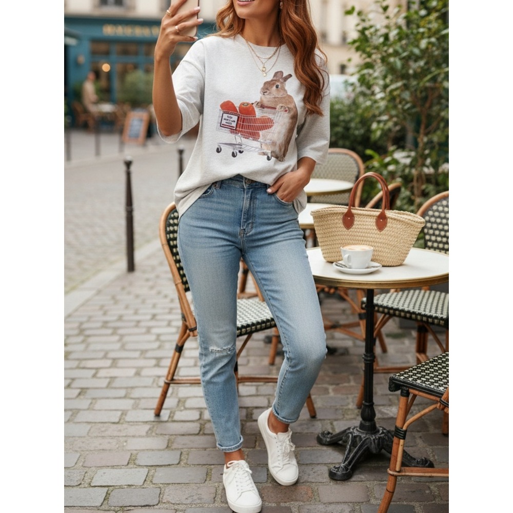 T-Shirt for Women Geometric Pr - Summer Clothing Must Haves 评论和价格