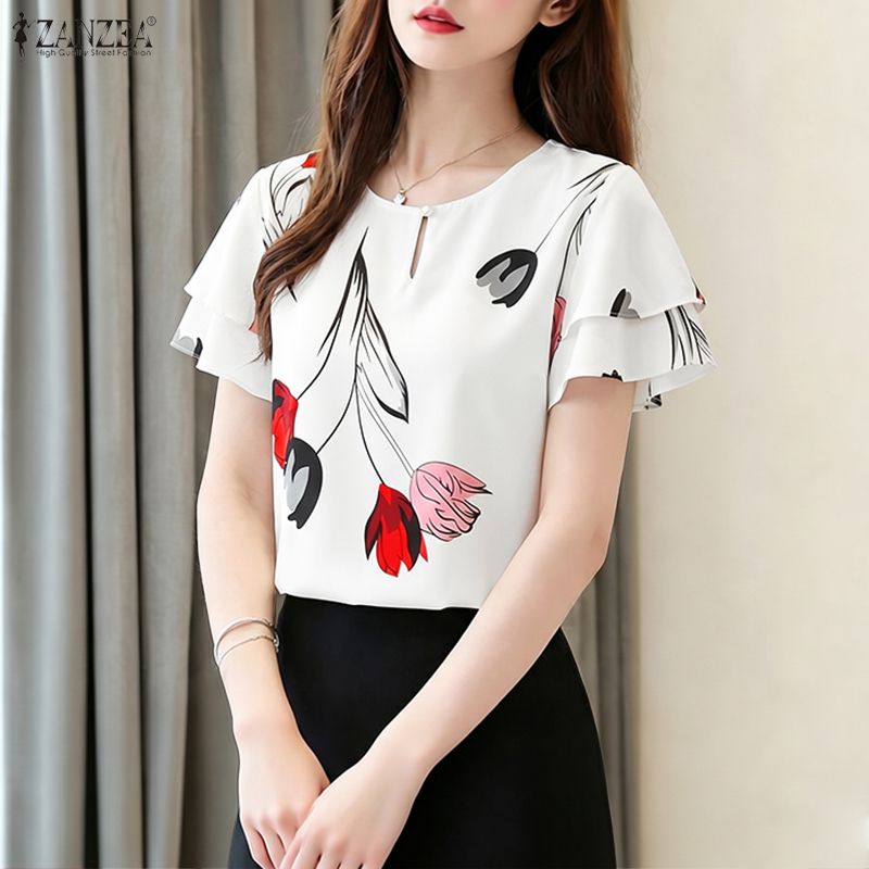 ZANZEA Woman Summer Floral Pri - Summer Clothing Layering 评论和价格