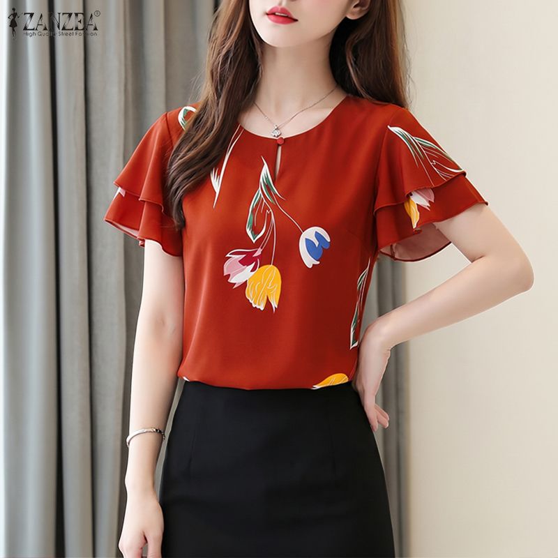 ZANZEA Woman Summer Floral Pri - Summer Clothing Layering 评论和价格