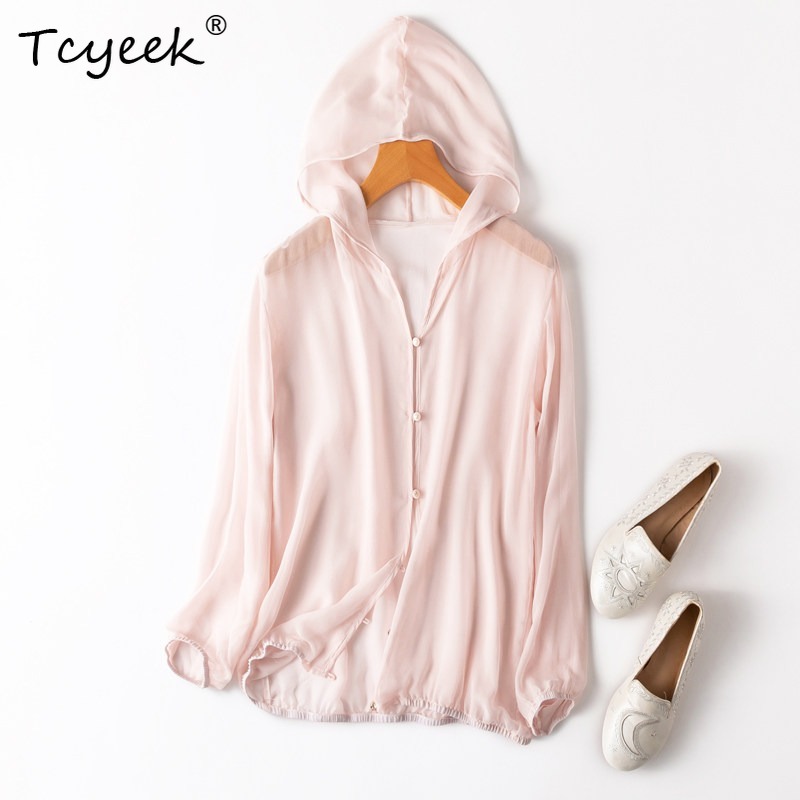 Tcyeek 100% Real Mulberry Silk - Summer Clothing For Women 评论和价格