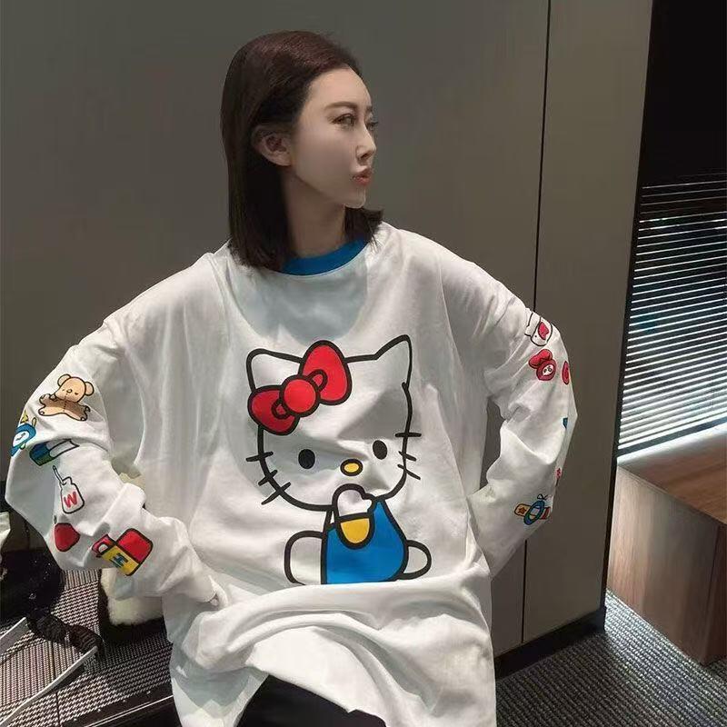 Long-Sleeved Hello Kitty Summe - Summer Clothing For Women 评论和价格