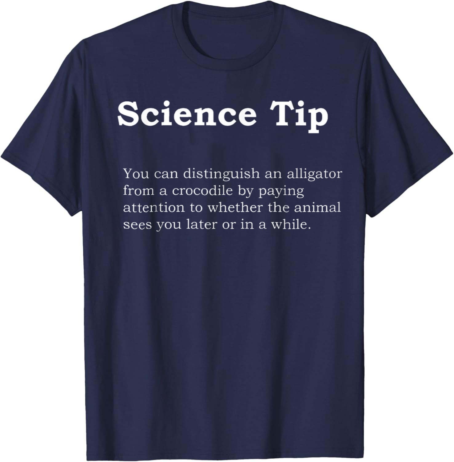 Science Tip Design T-Shirt Uni - Summer Clothing Tips 评论和价格