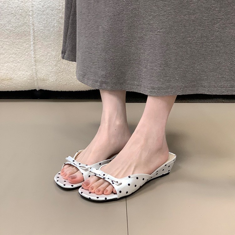 2026 New Polka Dot Wedges Heel - Summer Light Clothing 评论和价格