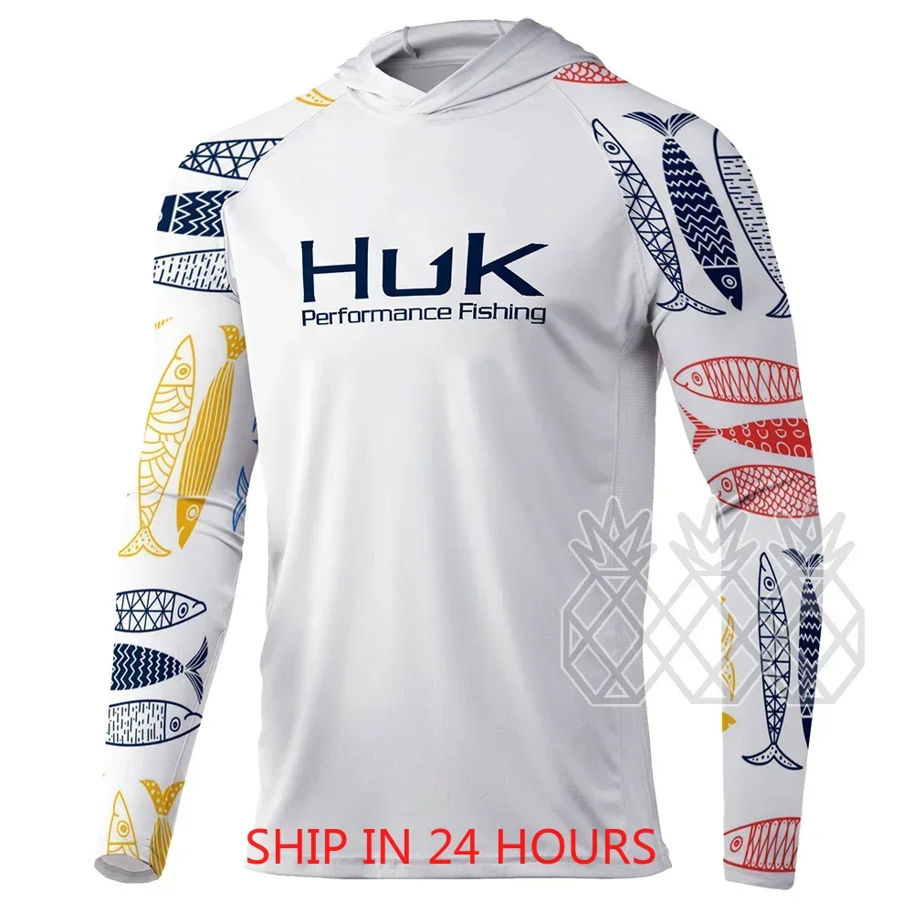 HUK Fishing Hoodie Shirts Men  - Summer De Clothing 评论和价格