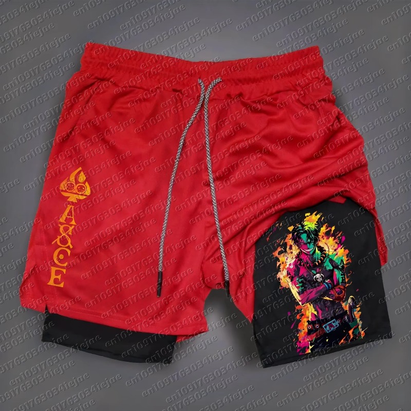 2026 One Piece Luffy Print Sho - Summer Clothing Layering 评论和价格