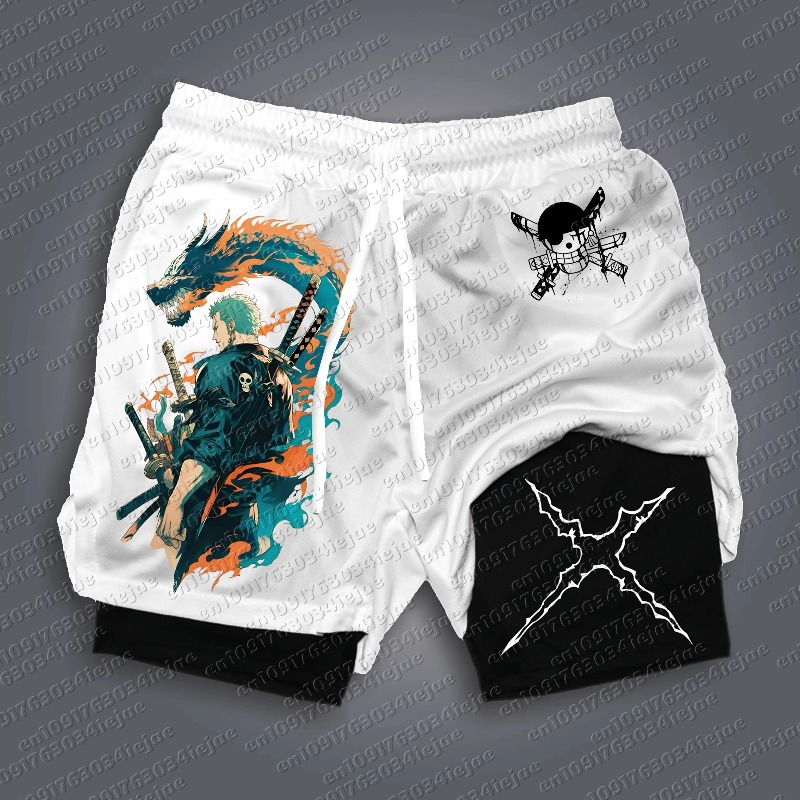 2026 One Piece Luffy Print Sho - Summer Clothing Layering 评论和价格