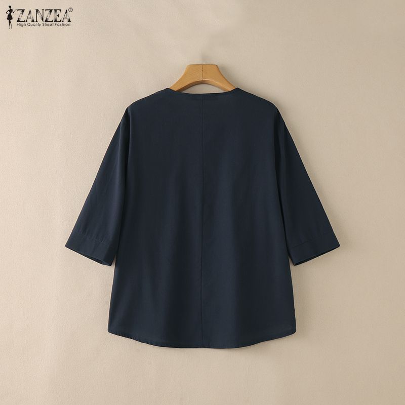 Woman Casual Cotton Linen Blou - Summer De Clothing 评论和价格