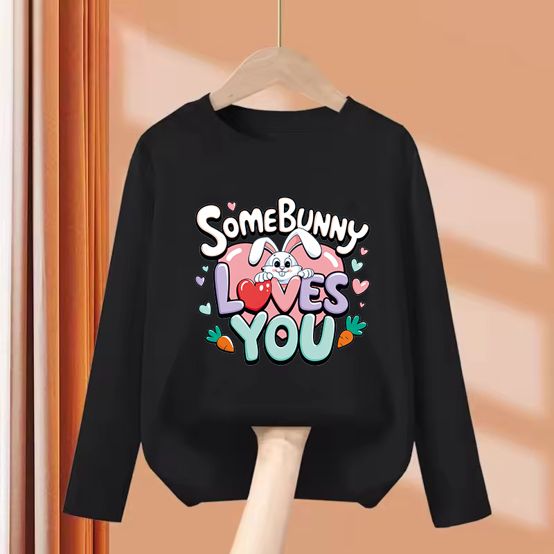 Long Sleeve Cute Rabbit Love H - Summer Loving Kids Clothing 评论和价格