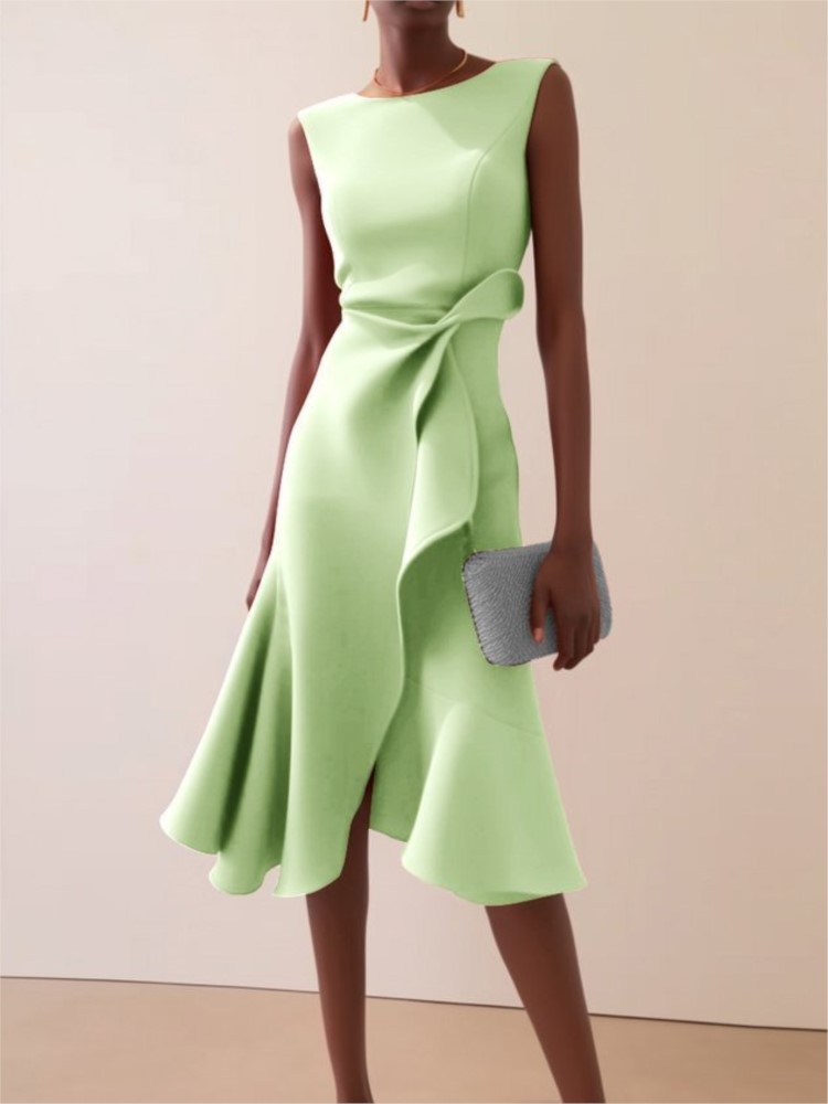 Elegant Women's Evening Dress  - Summer Clothing Drawing 评论和价格