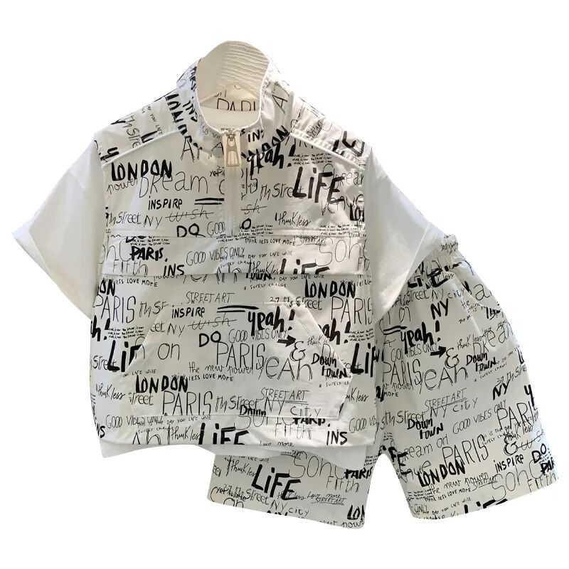 Boys Summer Clothing Set 2024  - Summer Clothing Drawing 评论和价格