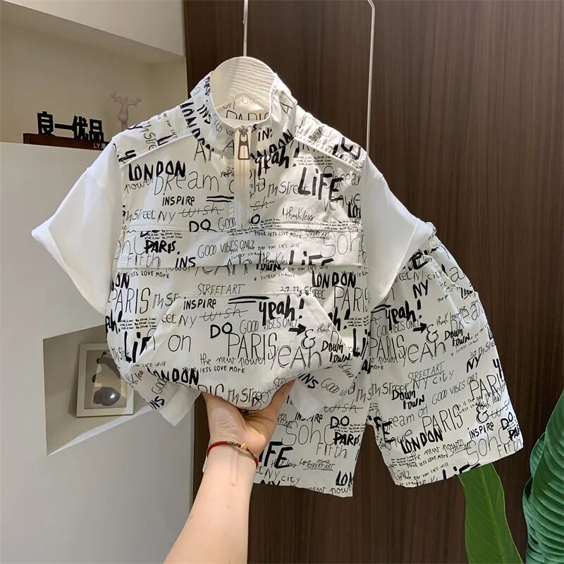 Boys Summer Clothing Set 2024  - Summer Clothing Drawing 评论和价格