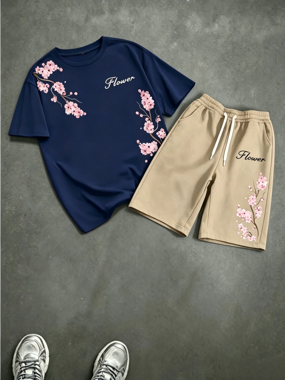 Men's Summer Cherry Blossom Le - Summer Clothing Sets Men 评论和价格