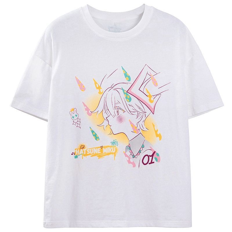 New Hatsune Miku T-shirt short - Japan Summer Festival Clothing 评论和价格