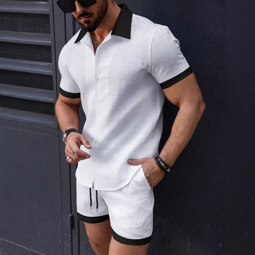 Matching Sets Trend Men Suit   - Summer Clothing Sets Men 评论和价格