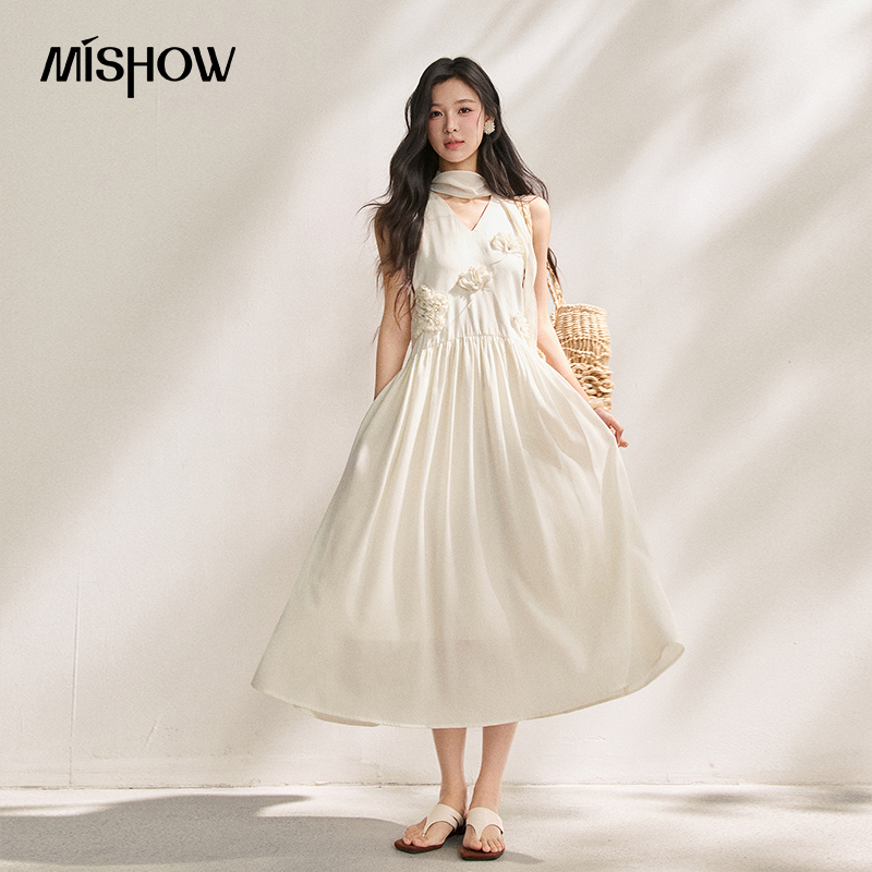 MISHOW Women's Lyocell 3D Flow - Sundress Midi Floral 评论和价格