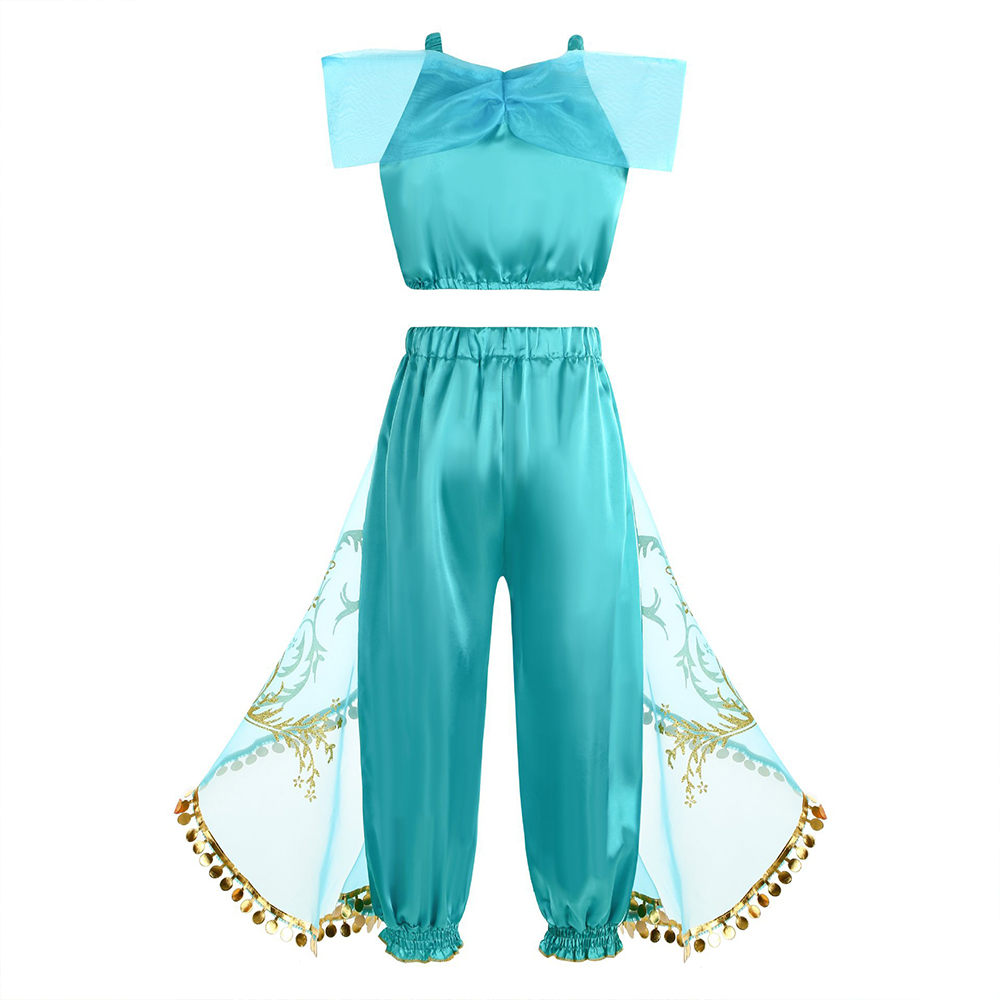 Girls Jasmine Fantasy Costume  - Summer Kids Clothing 评论和价格