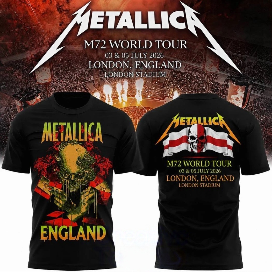 Metallica 2026 M72 World Tour  - Summer Clothing London 评论和价格